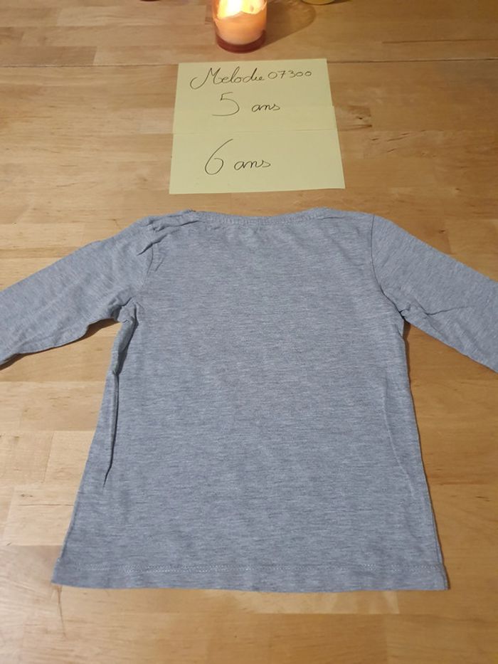 t shirt manches longues 5 / 6 ans tex - photo numéro 2