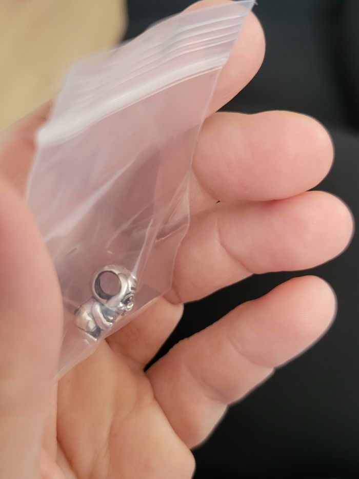 Charms chien petit coeur argent - photo numéro 3