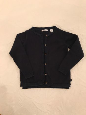 Gilet marine pour fillette de 5 Ans