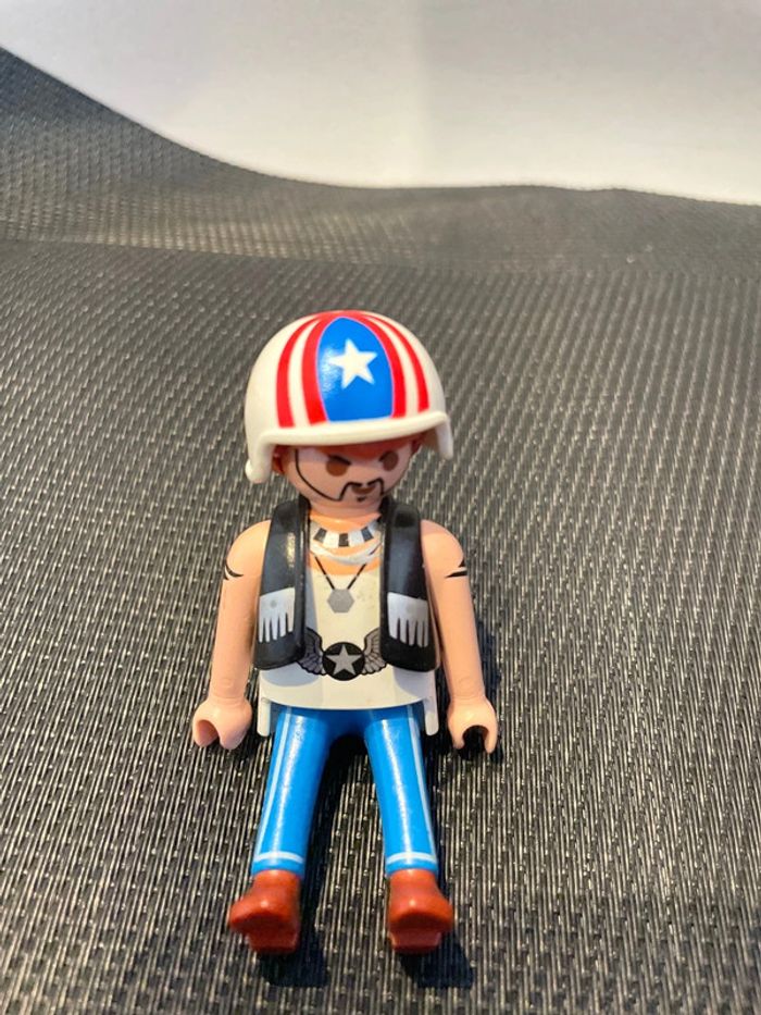 Playmobil figurine motard bikers Harley Davidson 5280 pièces détachées - photo numéro 4