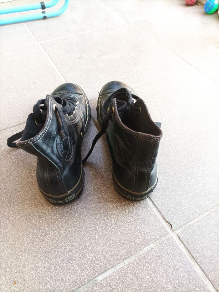 Baskets montantes converse noire - photo numéro 8