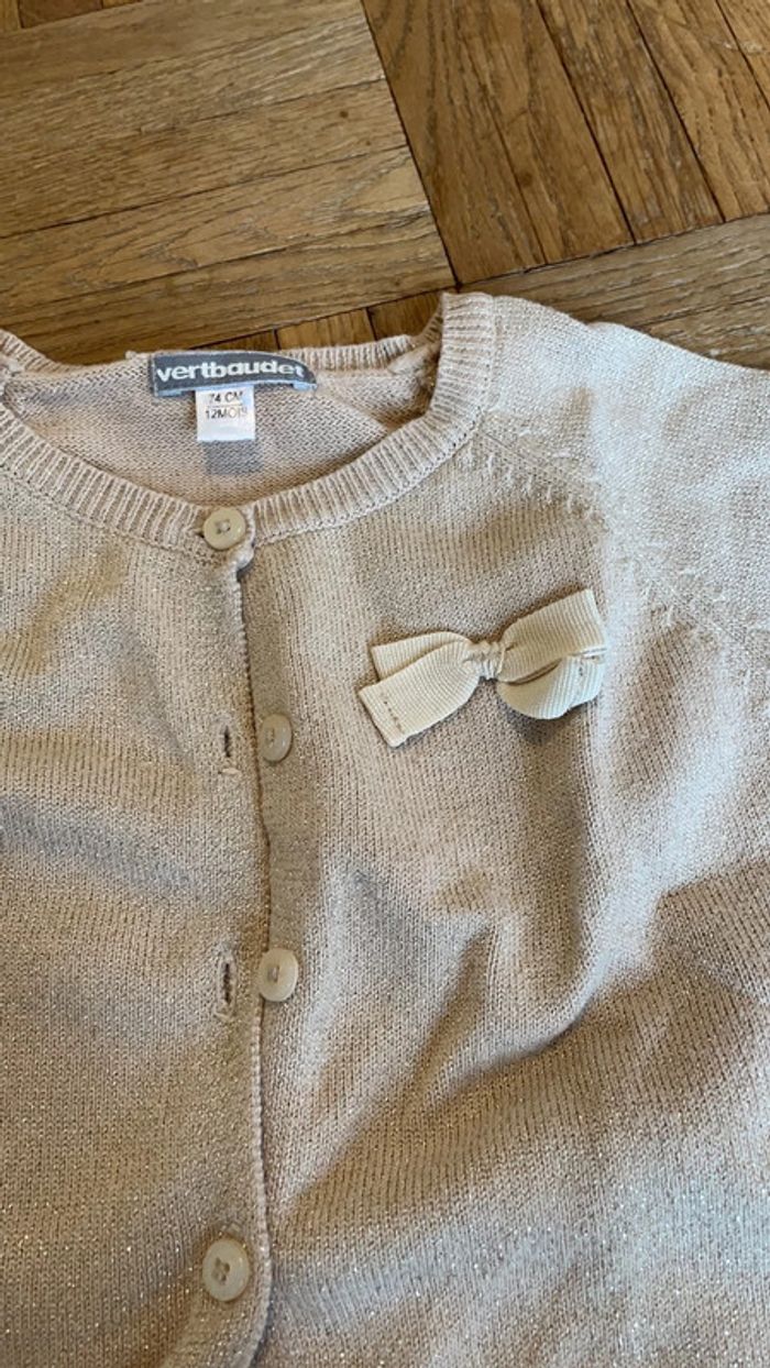 Gilet Vertbaudet 12mois - photo numéro 2