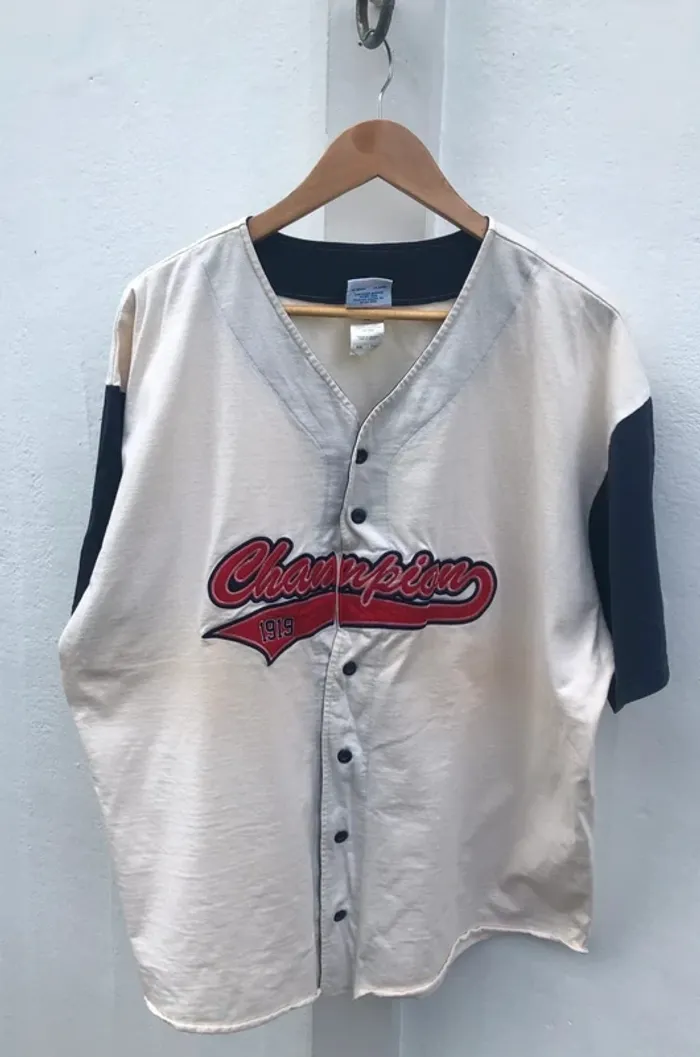 Chemise shirt retro baseball Champion mens XXL - photo numéro 3