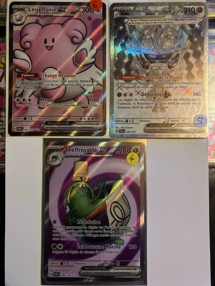 Lot cartes pokemon ex Full art