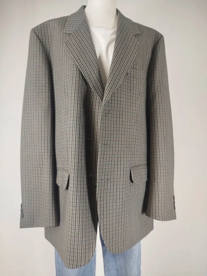 Veste costume - Blazer en Laine Homme Vintage Travelling x Ternyck Frères - Fabriqué en France - photo numéro 4