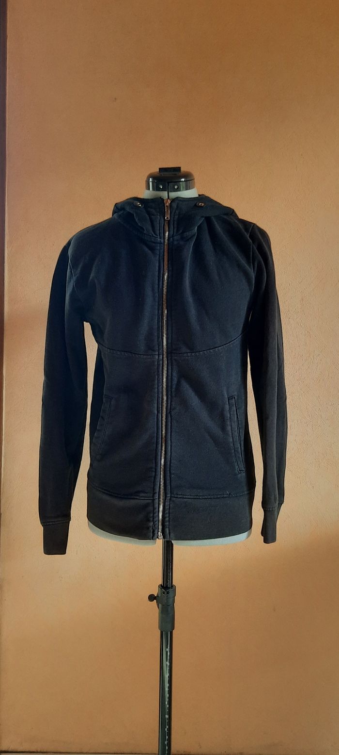 Veste sweat-shirt à capuche avec zip, Zara, homme, taille S - photo numéro 2