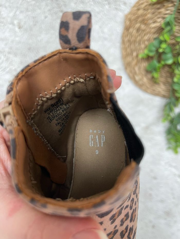 Bottines imprimée léopard - Taille 26 - Gap - photo numéro 5