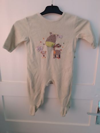 Pyjama pyjamas velours girafe 12 mois