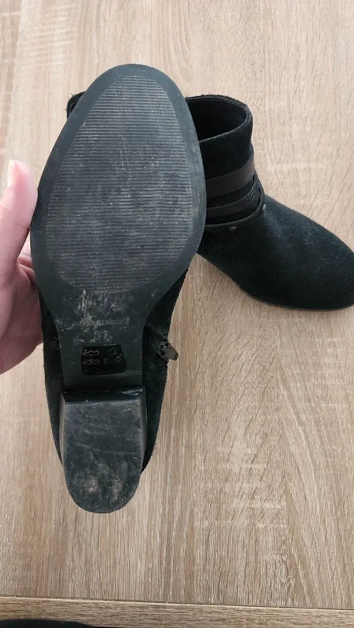 Bottine à talon taille 37 Gemo daim - photo numéro 2