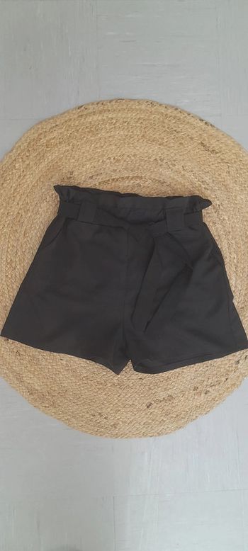 Short taille haute noir