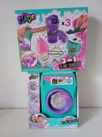 Magnifique lot de slime parfait pour offrir machine à laver et shaker