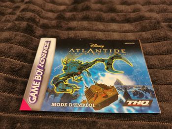 Notice Disney Atlantide L'empire Perdu Game Boy Advance