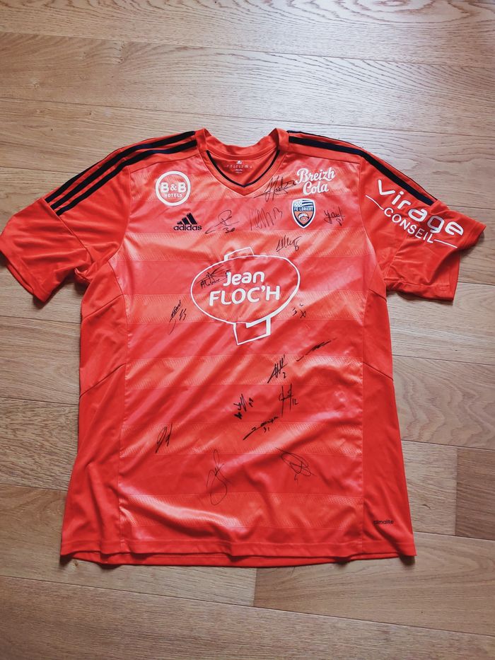 Maillot FC lorient dédicacé - photo numéro 1