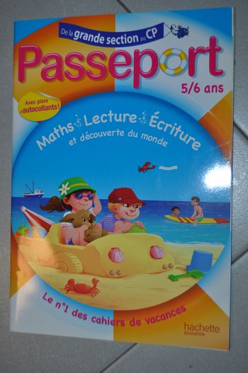 Cahier vacances Grande Section au CP 5/6 ANS
