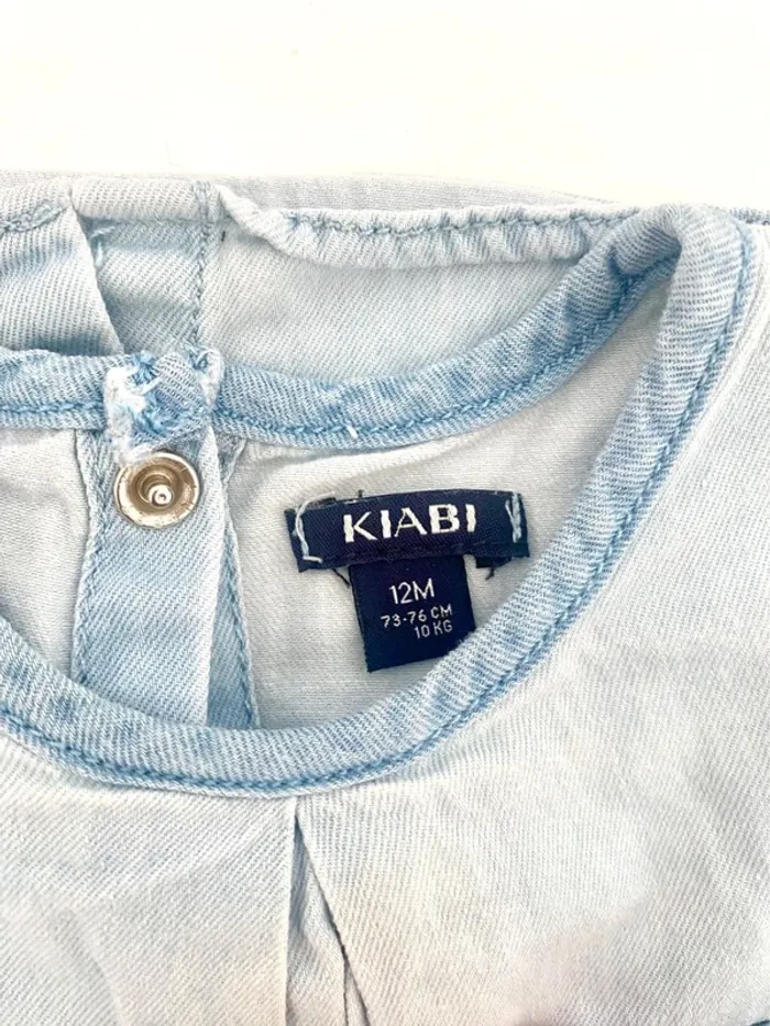 Lot de 2 chemises Kiabi et Kitchoun taille 12 mois TBE - photo numéro 5