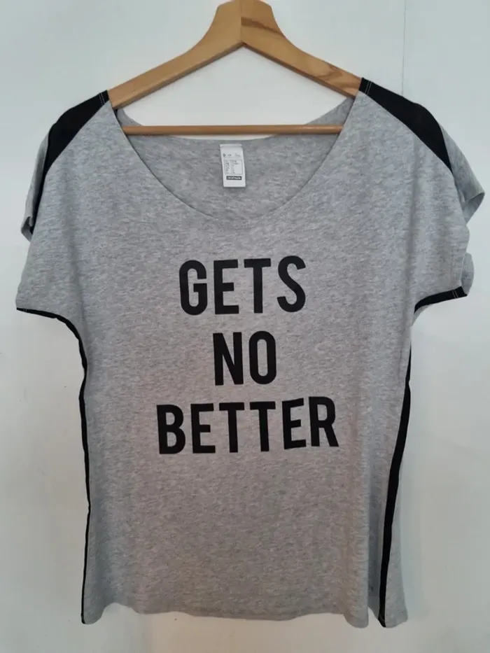 T-shirt à manches courtes femme - Taille M / 38 - Domyos - Gris - photo numéro 3