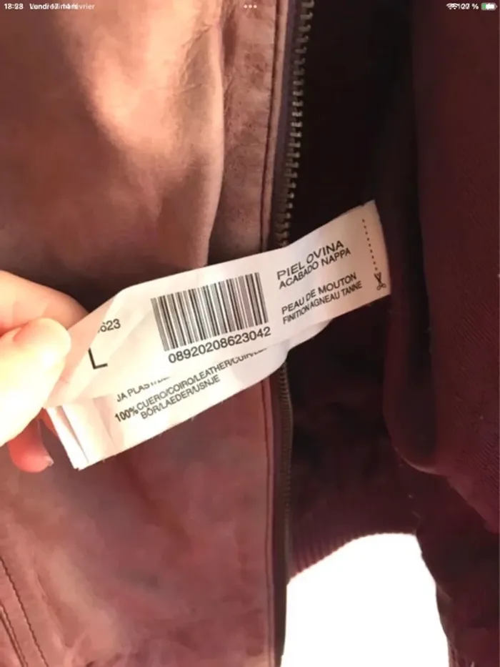 Veste en cuir Bershka taille 40 - photo numéro 13