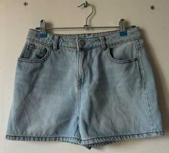 short en jean taille haute
