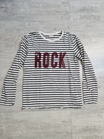 Tee-shirt manches longues marinière Tape à l'œil 12 ans