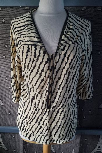 Blouse zébré taille M