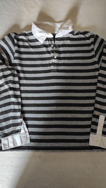 Tee shirt chemise à rayures