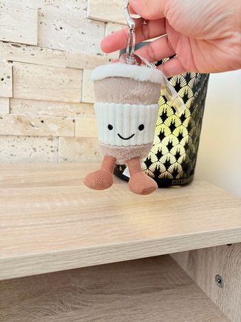 Jellycat coffee to go bagcharm / porte-clés