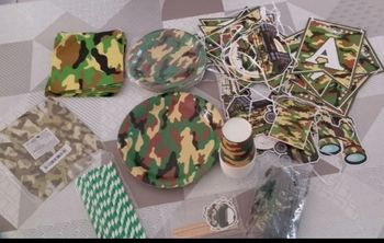 Lot décoration anniversaire militaire 