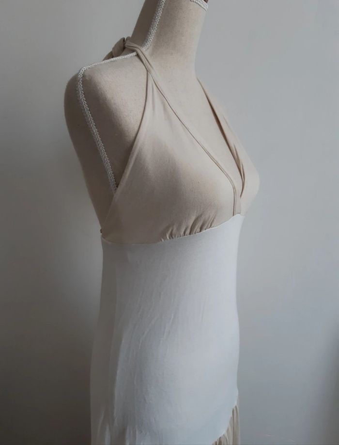 Robe longue tricolore Hippocampe Paris T38 - photo numéro 4