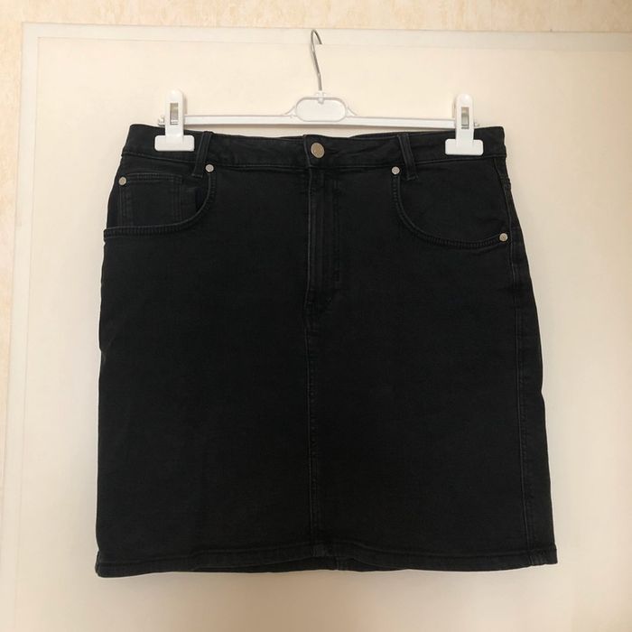 Jupe en jean noire camaïeu
