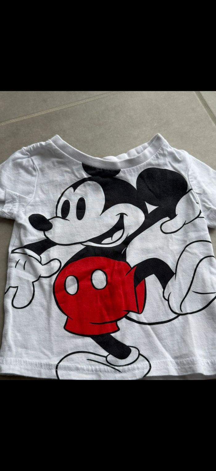 Tee shirt manches courtes Mickey 18 mois - photo numéro 3