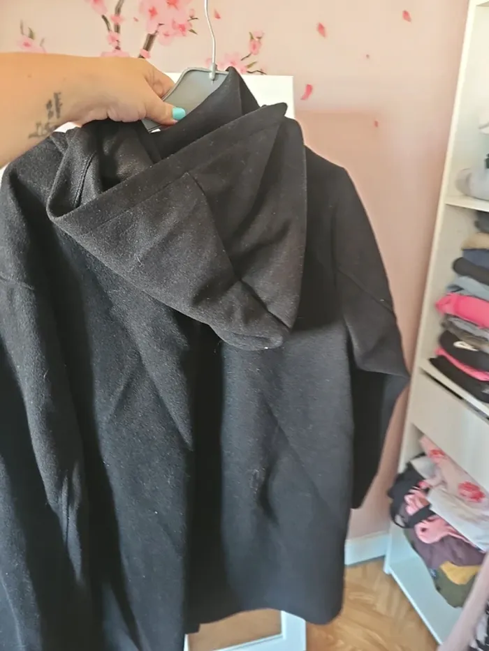 Manteau fin noir t46 - photo numéro 2