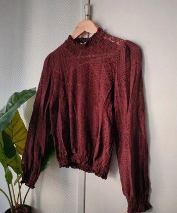 Col roulé marron/bordeaux Cache Cache S