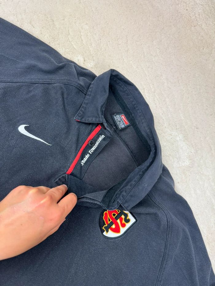 Maillot manches longues de rugby Nike Vintage Stade Toulousain 90/2000 Noir Taille XL - photo numéro 5