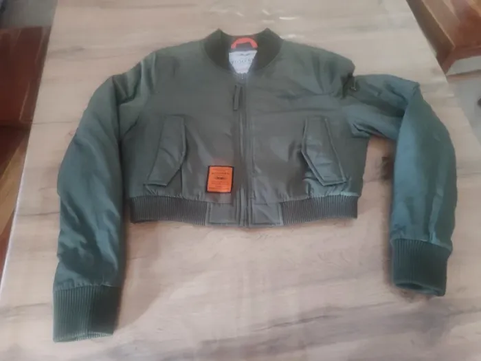 Blouson aviateur Bombers – S – Vert foncé – État : Excellent - photo numéro 2
