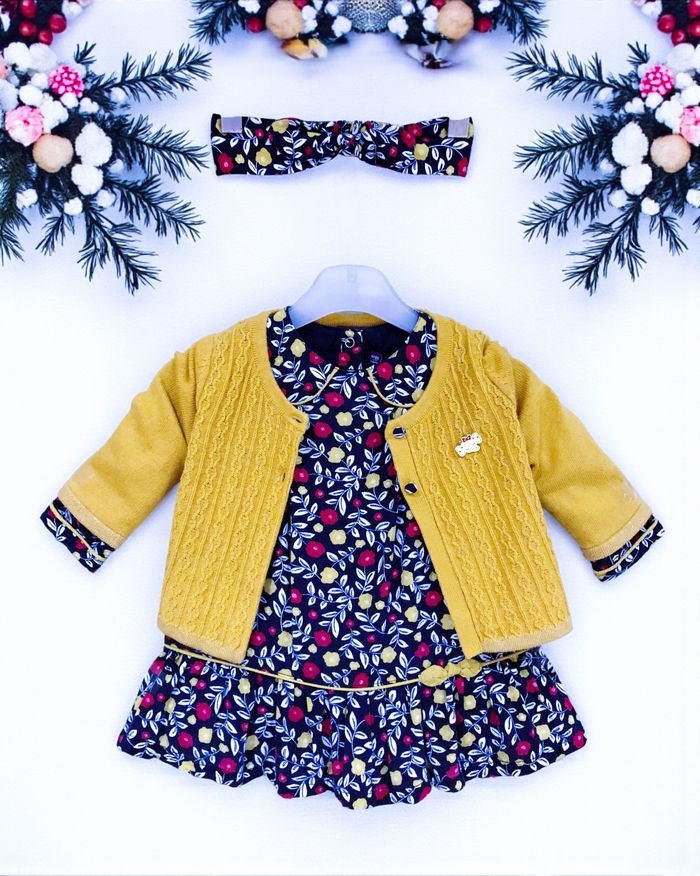 SERGENT MAJOR - LOT ENSEMBLES 6/7P BÉBÉ FILLE MÊME COLLECTION MOTIF FLEURS 6M - photo numéro 3