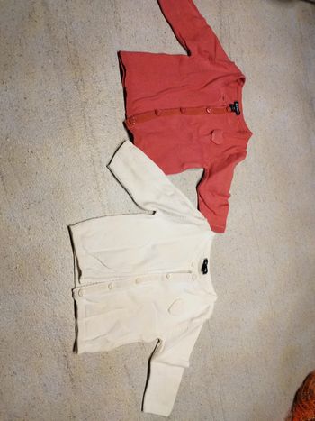 Lot de 2 gilets manches longues