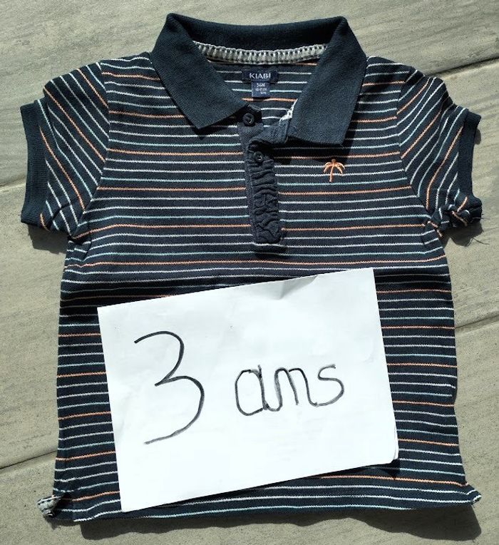 Lot n° 473 Polo manches courtes Kiabi 3 ans - photo numéro 1