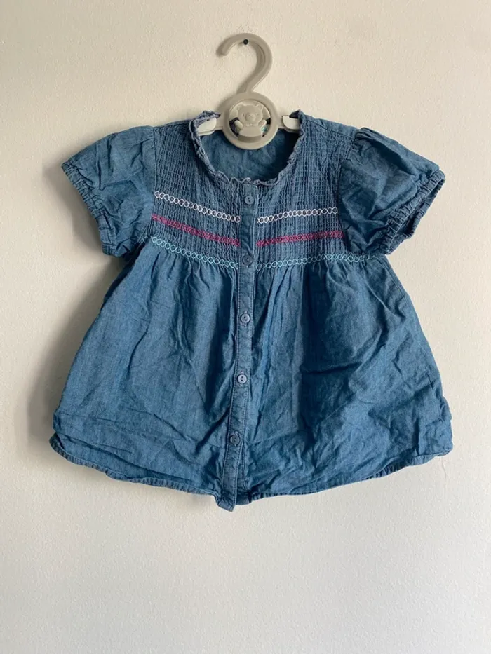 Blouse effet jeans 24 mois Grain de blé - photo numéro 4