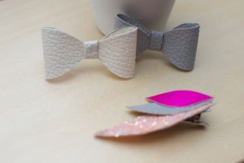 Lot de pinces gris et rose