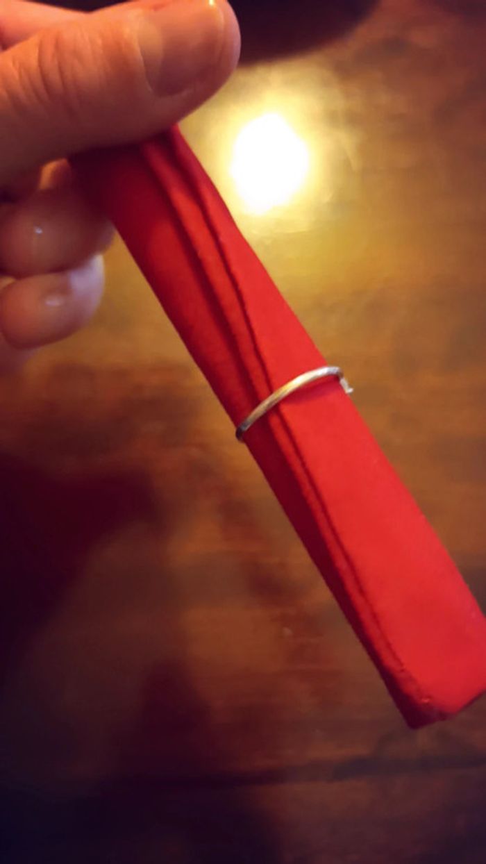 Solitaire en argent 925 et gros zirconium - photo numéro 3