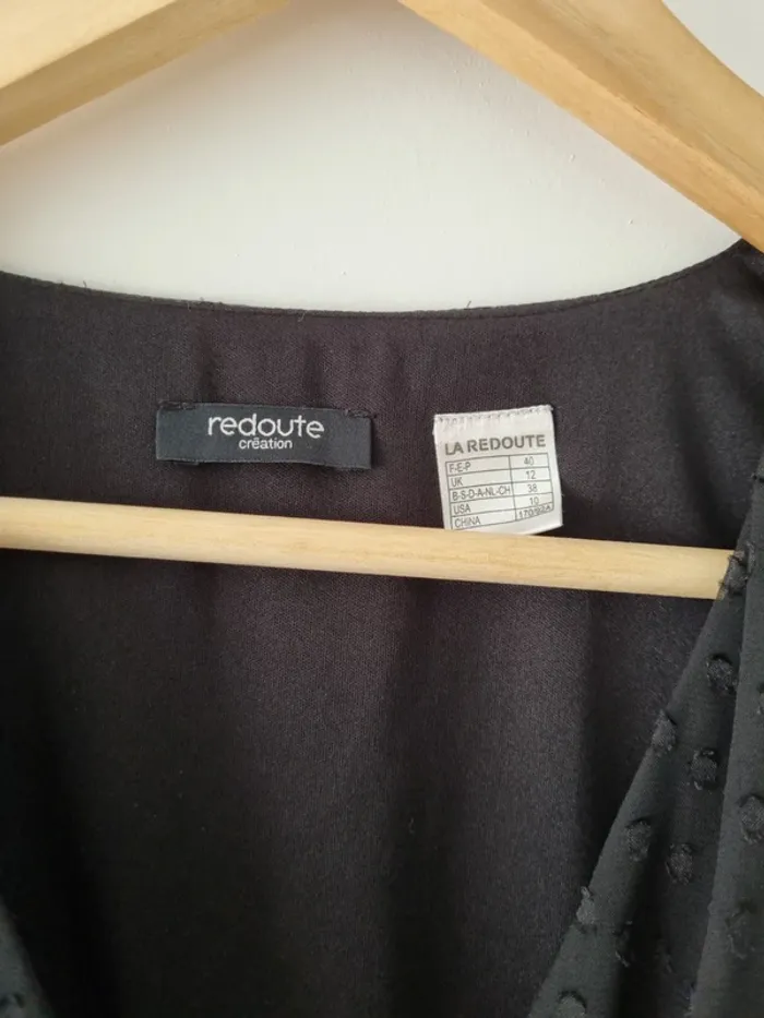 Robe plumetis noire - photo numéro 7