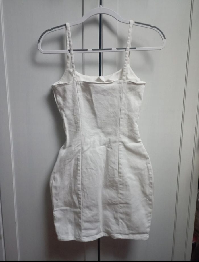 Robe en denim blanc - photo numéro 3