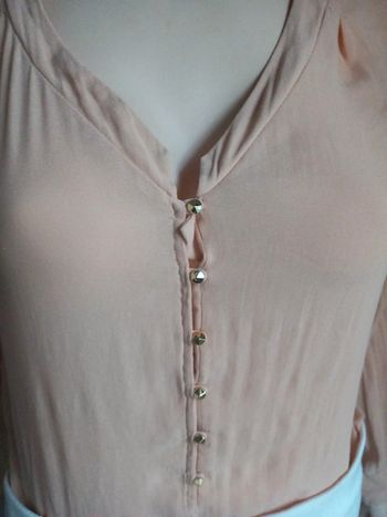 Chemisier fluide zara vieux rose