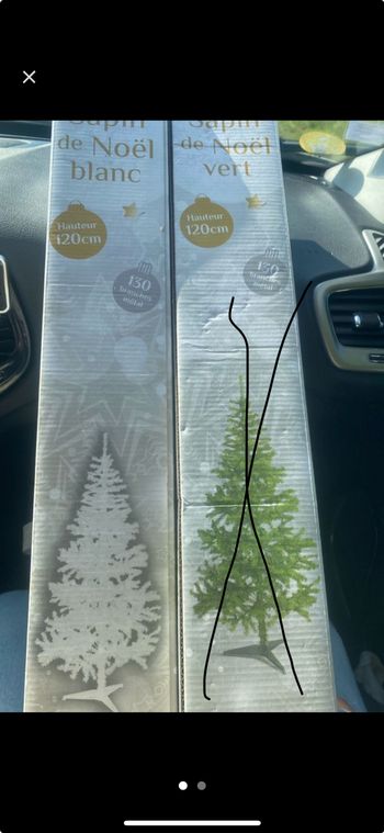 Sapin de Noël 120 cm jamais ouvert
