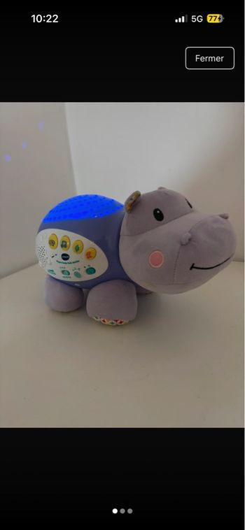 Veilleuse hippopotame 