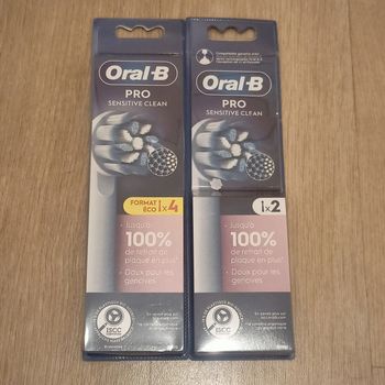 Lot 6 brossettes OralB sensitive clean