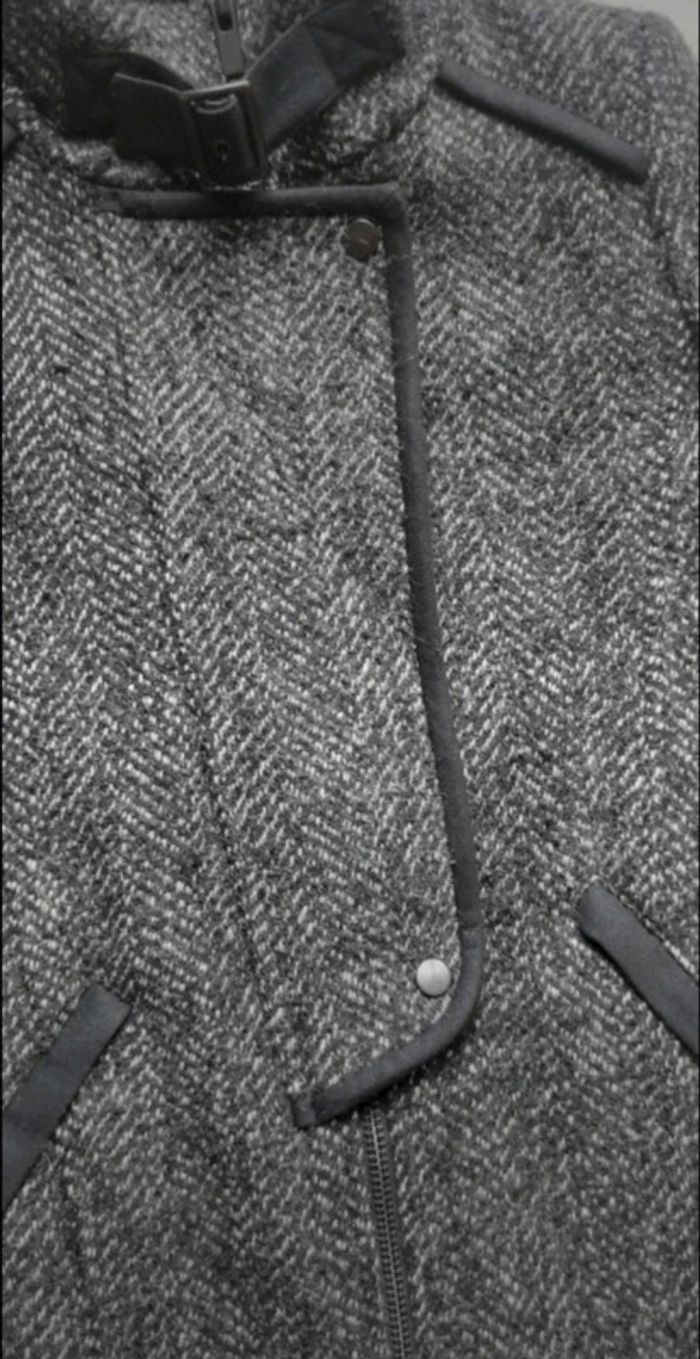 Magnifique manteau caban en laine femme gris Comptoir des cotonniers 34 - photo numéro 4