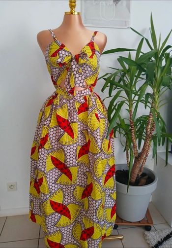 🍂Magnifique Longue Robe d'été à motifs Neuve🍃 Taille L 🍂