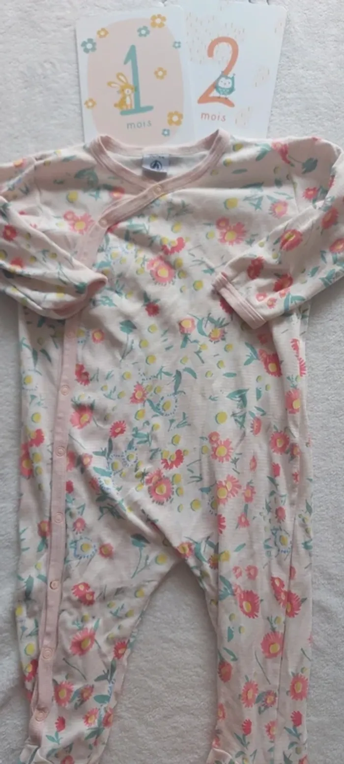 Pyjamas bébé fille petit bateau 12 mois été