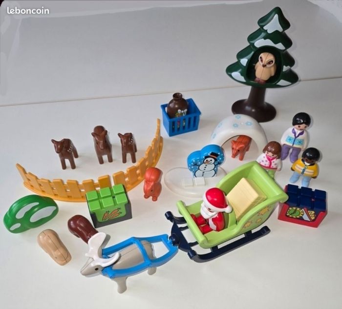 123 playmobil calendrier de l'avent père noel 9391 complet